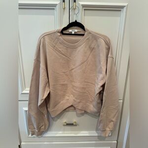 Agolde Large V- Neck Cream Sweatshirt. ⚡️